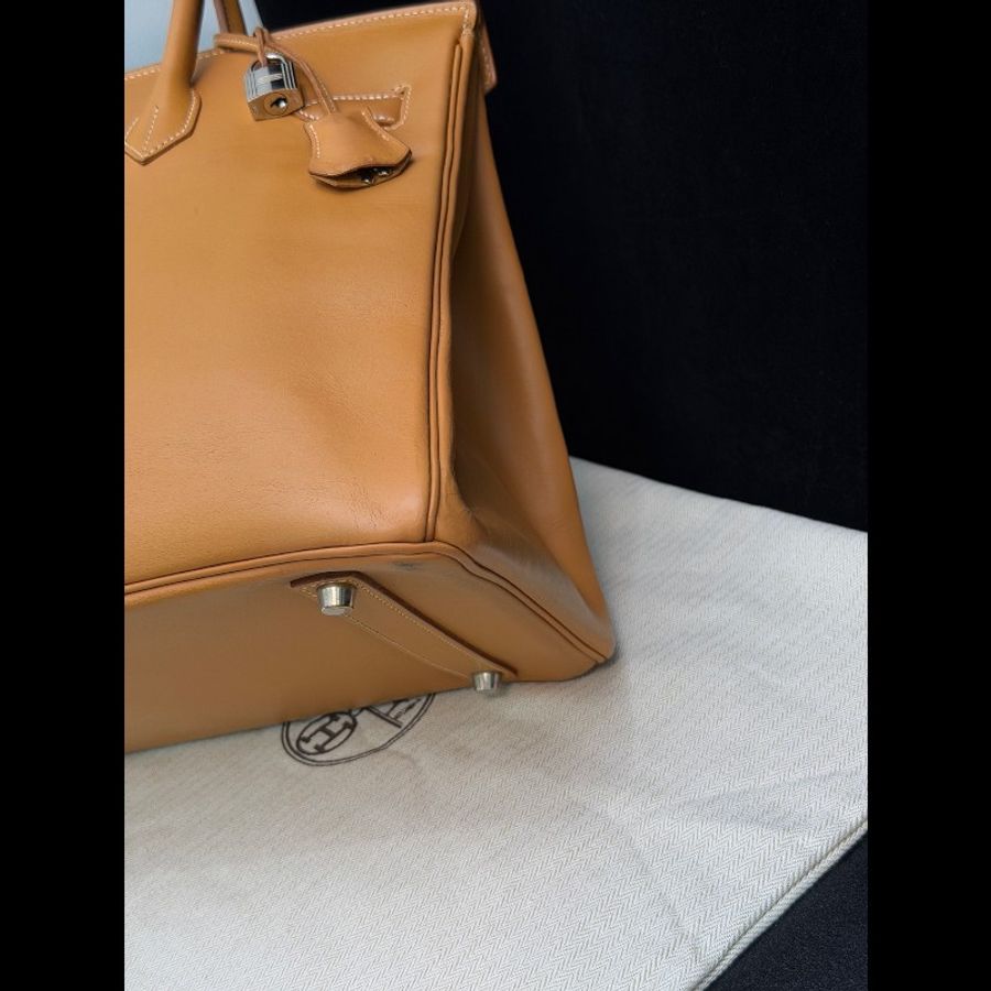 Hermes Birkin35沙灘金馬鞍皮Vache
框C刻-10