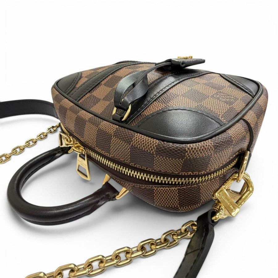 路易威登 N50063 Damier Valisette Souple BB 帆布單肩包,棕色,法國製造,女士款,附防塵袋-3
