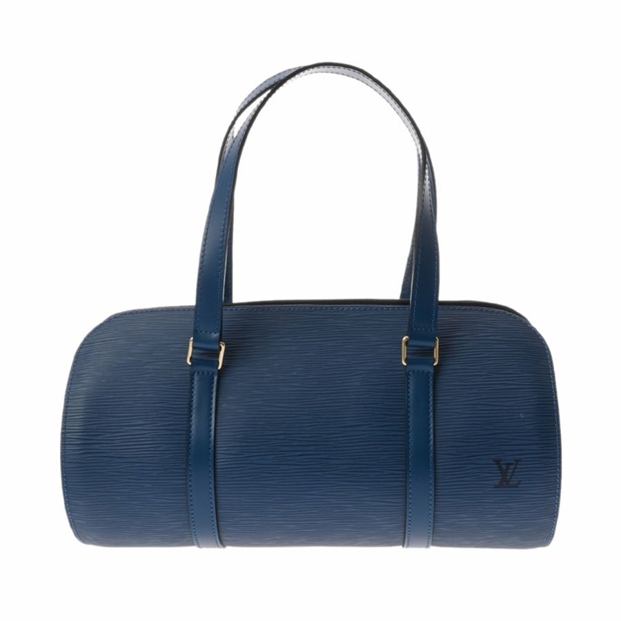 路易威登 Louis Vuitton Epi Soufflot Toledo 藍色 M52225 女士真皮手提包 A 級二手 Ginzo-1