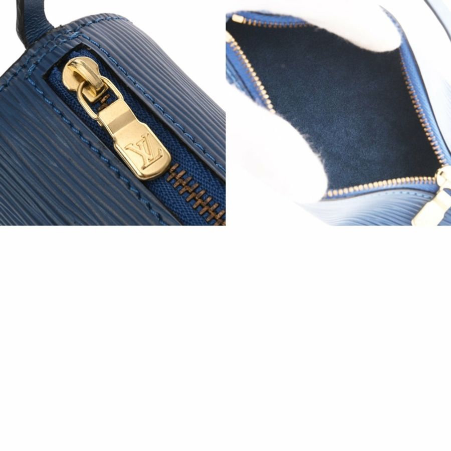 路易威登 Louis Vuitton Epi Soufflot Toledo 藍色 M52225 女士真皮手提包 A 級二手 Ginzo-10