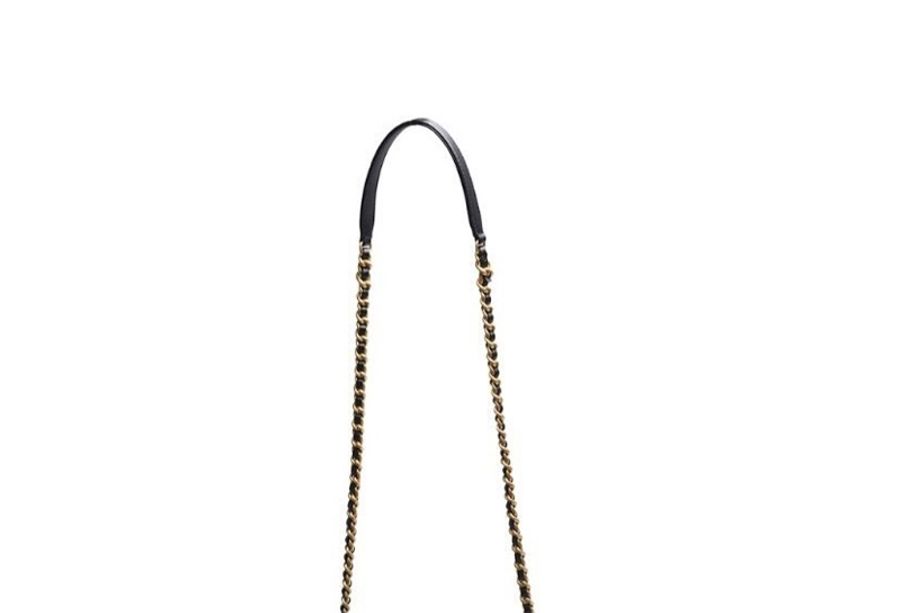 Chanel Coco 大方字母肩背包 黑 17 cm-8