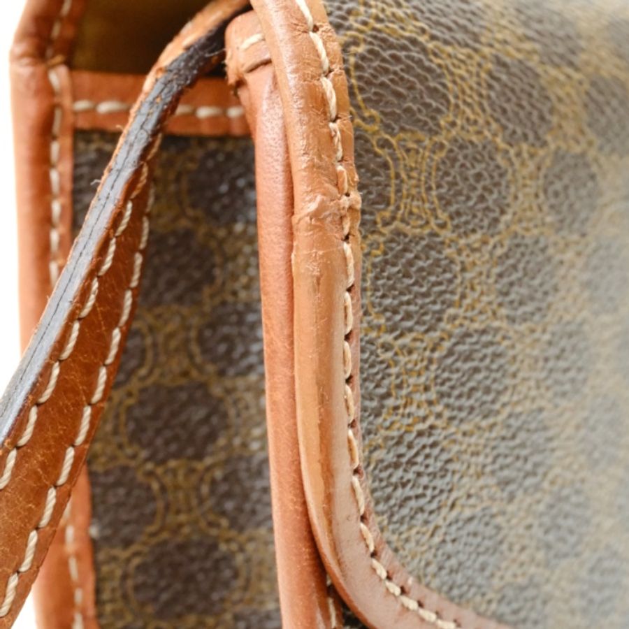 CELINE 1980s Macadam深色老花信封包-16