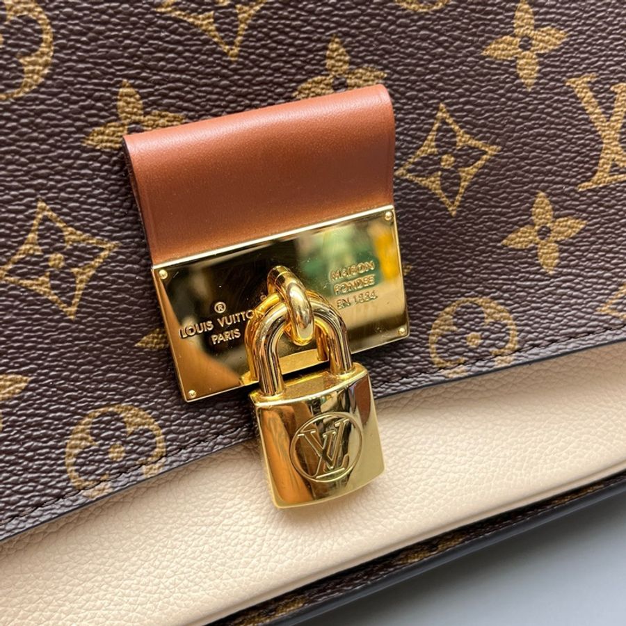 LouisVuitton 路易威登 老花拼色Vaugirard鎖頭郵差包 尺寸26*18-5