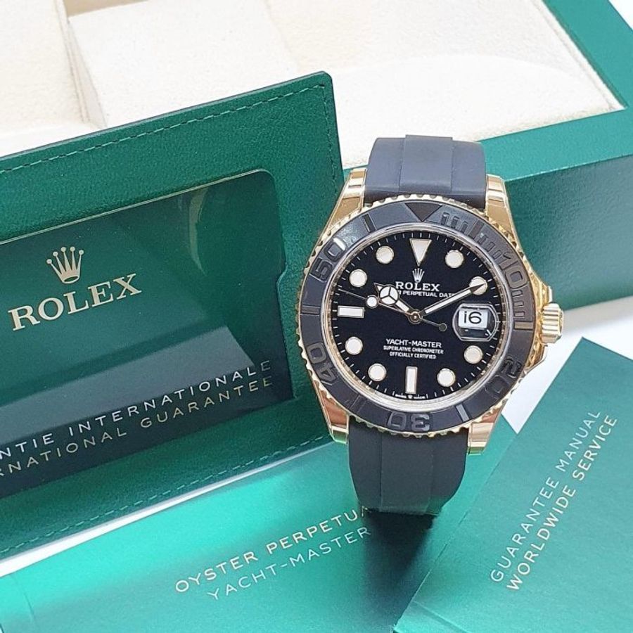 【大眾名錶】ROLEX勞力士 226658 Yacht-Master 2024/08綠卡 18K黃金 大眾名錶G327-1