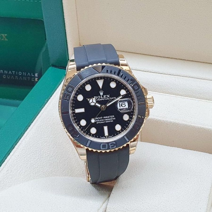 【大眾名錶】ROLEX勞力士 226658 Yacht-Master 2024/08綠卡 18K黃金 大眾名錶G327-3