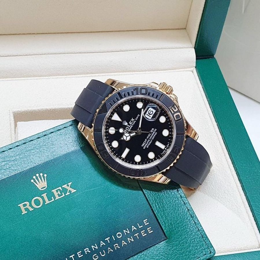 【大眾名錶】ROLEX勞力士 226658 Yacht-Master 2024/08綠卡 18K黃金 大眾名錶G327-4
