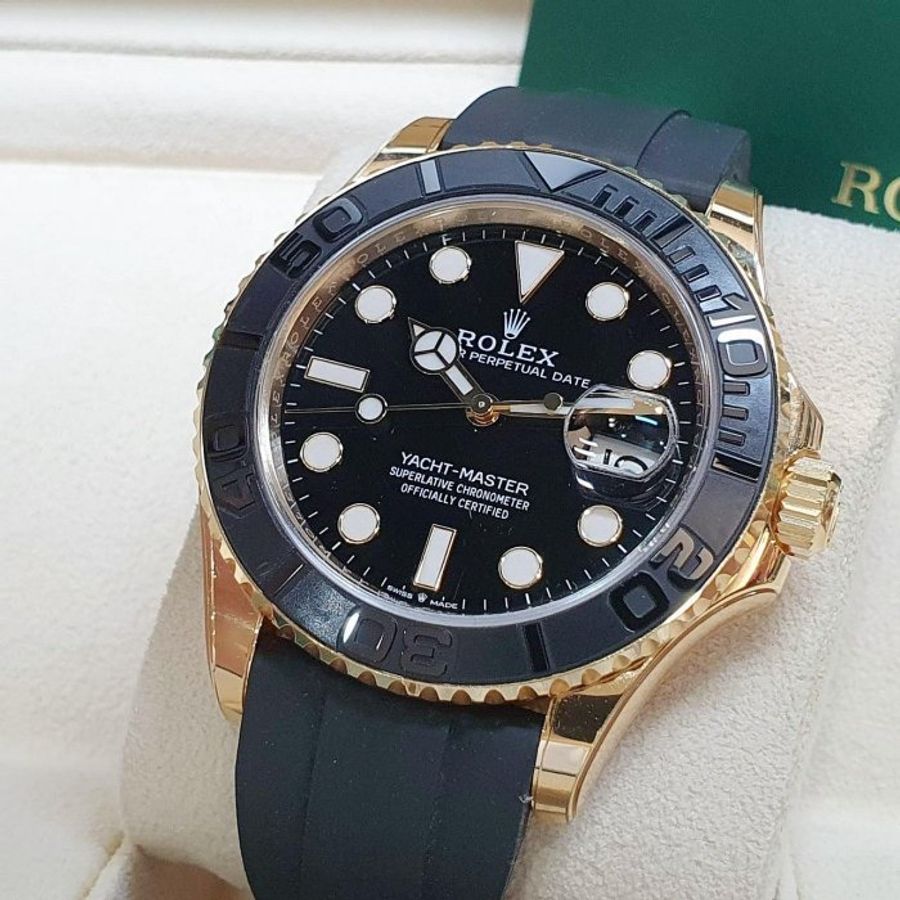 【大眾名錶】ROLEX勞力士 226658 Yacht-Master 2024/08綠卡 18K黃金 大眾名錶G327-5
