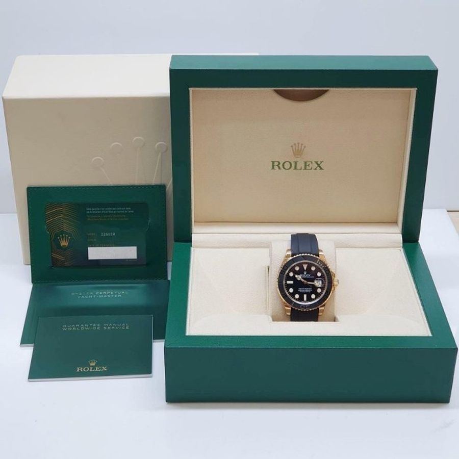 【大眾名錶】ROLEX勞力士 226658 Yacht-Master 2024/08綠卡 18K黃金 大眾名錶G327-8