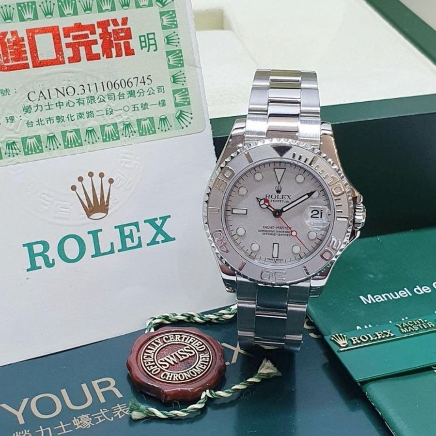 【大眾名錶】 ROLEX勞力士 Yacht-Master 168622 中遊艇 2003/06全配件 大眾名錶B1371-1