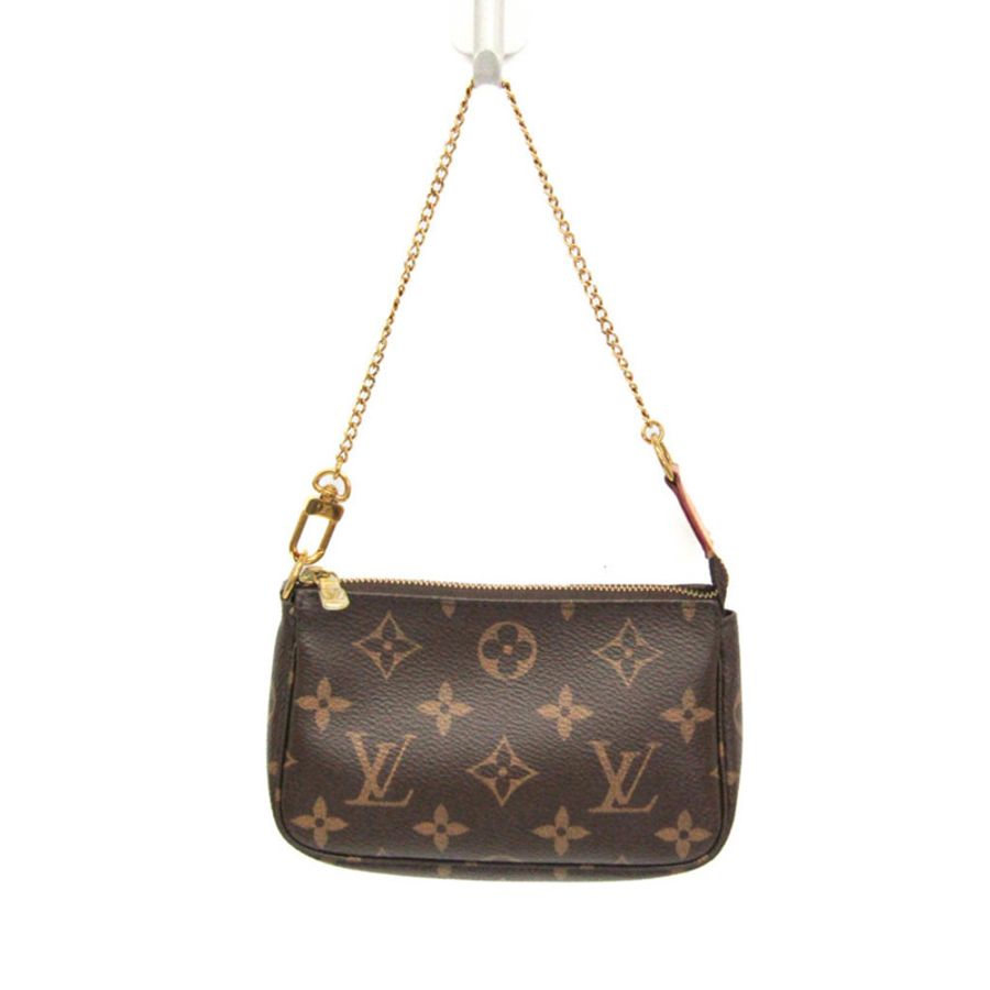 路易威登 Monogram Mini Pochette Accessoires M58009 女士手提包 棕色-0