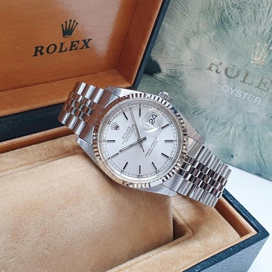 【大眾名錶】ROLEX勞力士 16234 Datejust 蠔式日誌 銀色T柱面盤 錶徑36mm 大眾名錶B1372-2