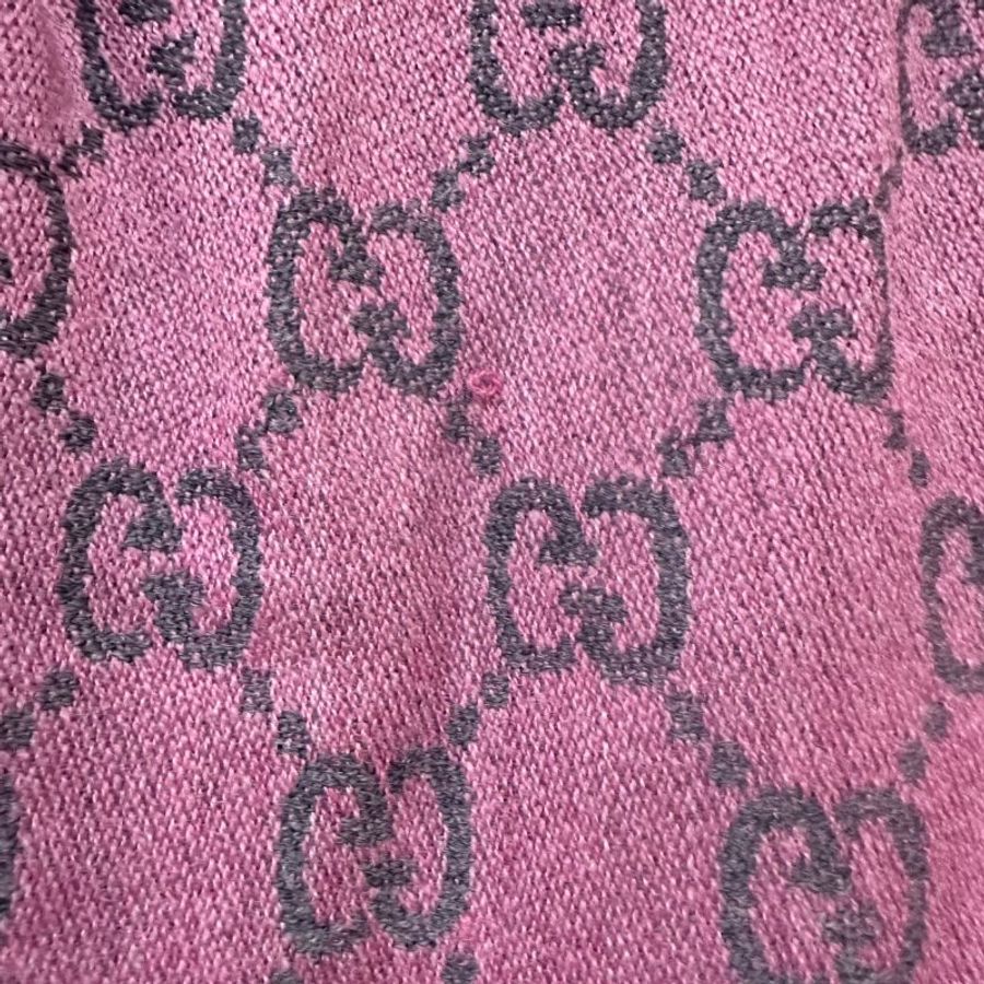 【美收精品】 Gucci  經典 GG 緹花雙面緹織純羊絨流蘇圍巾 5-555【隔月月中將轉賣至日本 上架期限30天】-16