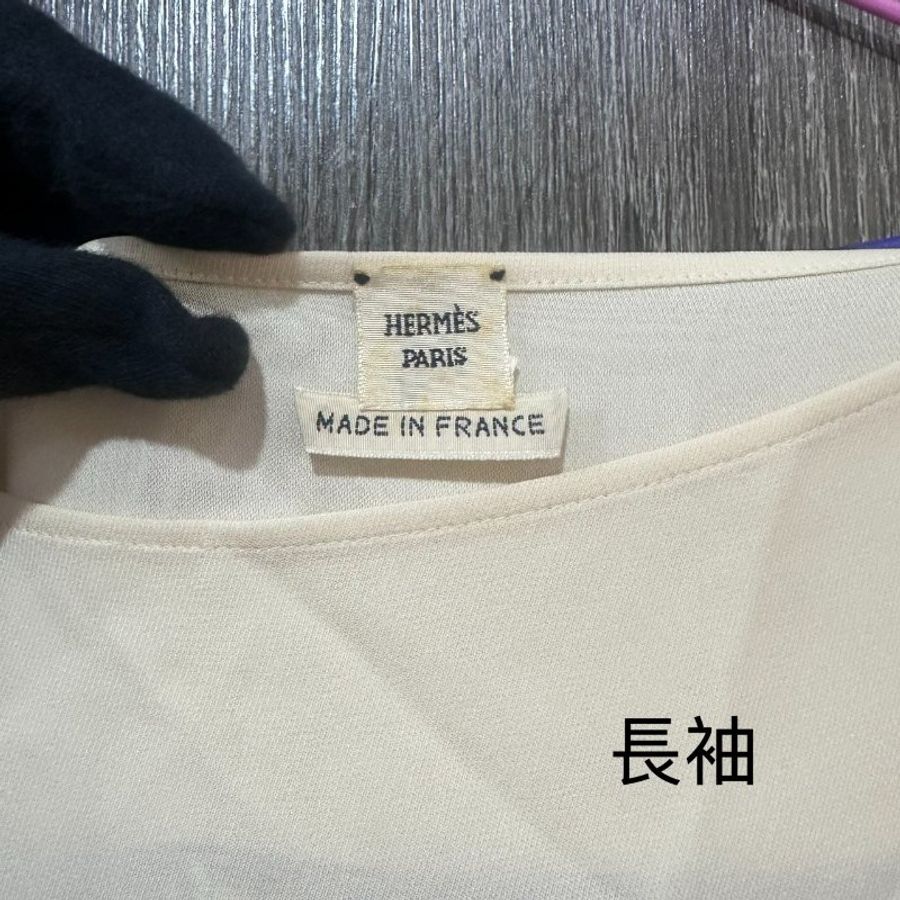【美收精品】HERMÈS 100%絲稠經典短版拉鍊連帽落肩夾克外套+內搭長袖上衣與背心三件套 5-412 5-413 5-414【隔月月中將轉賣至日本 上架期限30天】-11