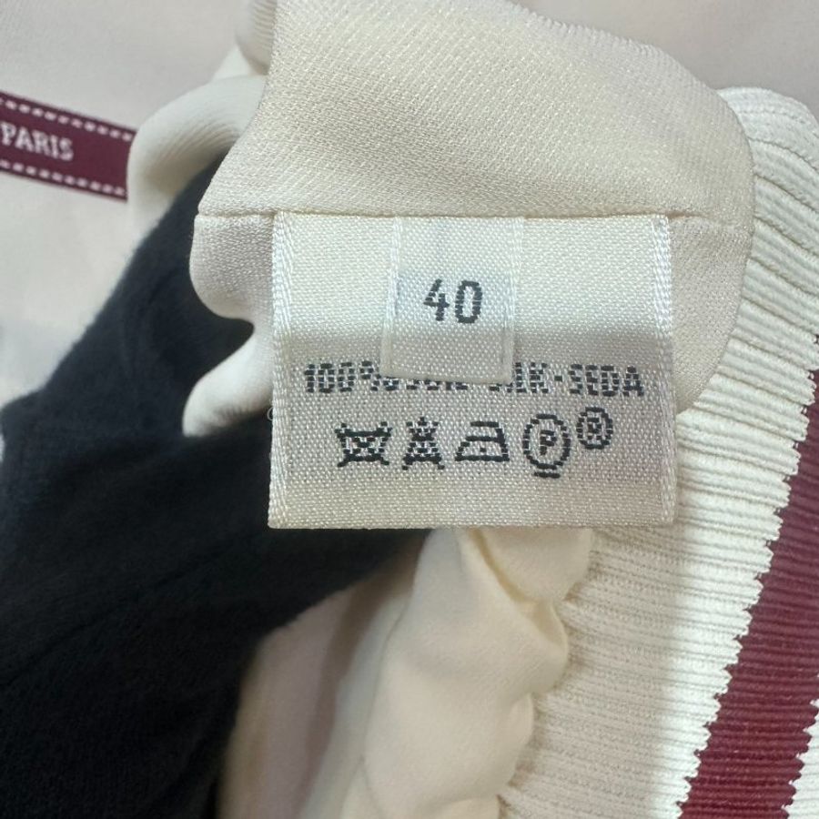 【美收精品】HERMÈS 100%絲稠經典短版拉鍊連帽落肩夾克外套+內搭長袖上衣與背心三件套 5-412 5-413 5-414【隔月月中將轉賣至日本 上架期限30天】-14