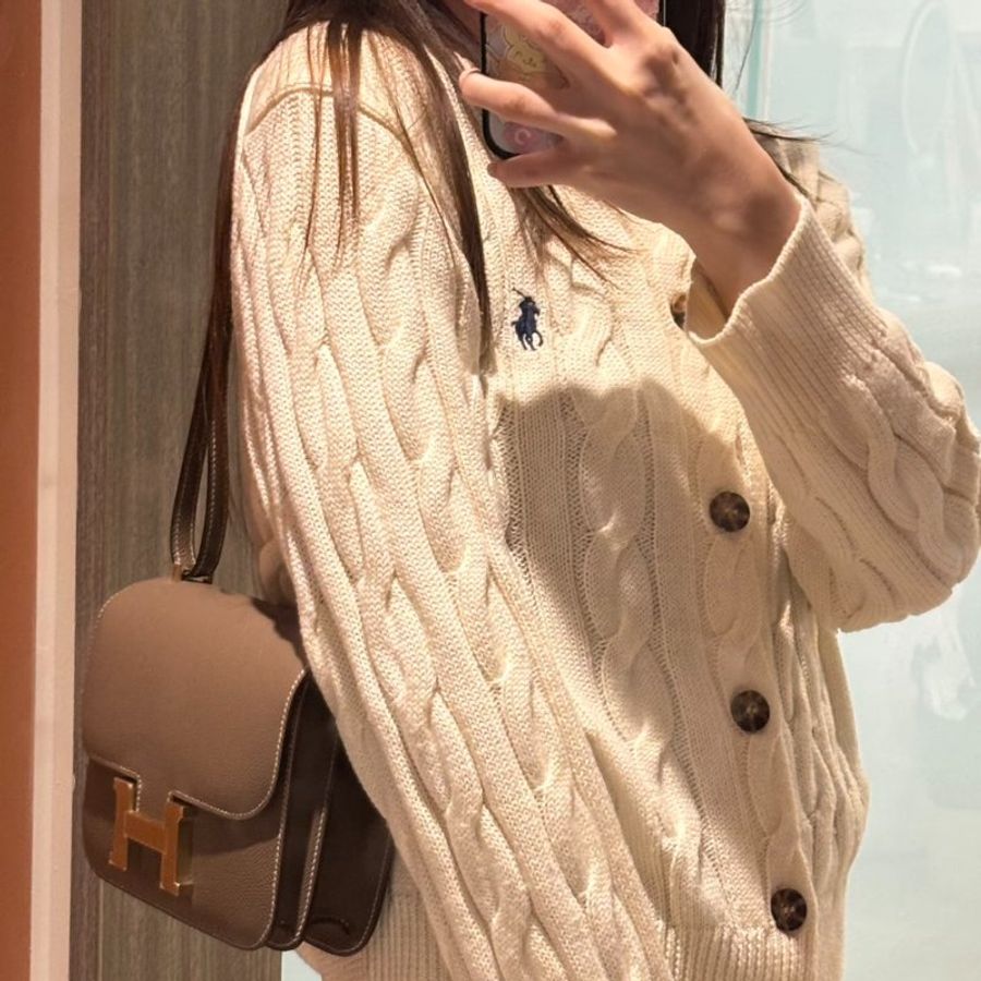 HERMES Constance 24 - Etoupe 18 大象灰金 Z-1