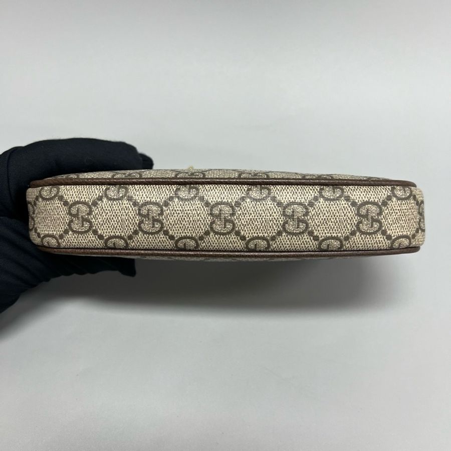 98新 GUCCI/古馳 Ophidia系列老花迷你麻將包 鏈條包-2