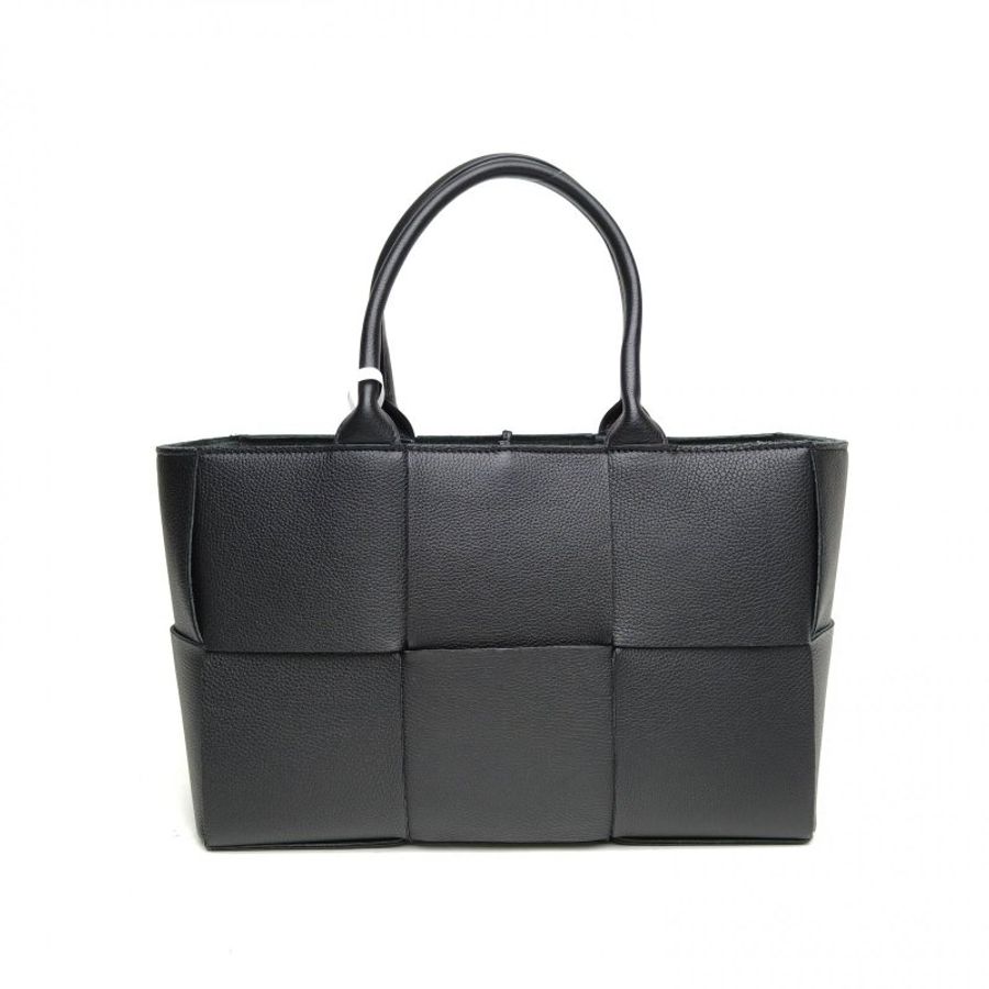 BOTTEGA VENETA ArcoTote小號黑色牛皮革肩背包-2
