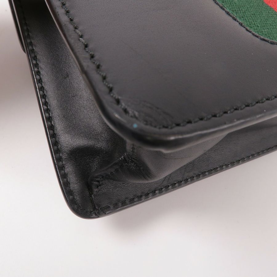 GUCCI 牛皮皮革Sylvie肩背袋-11
