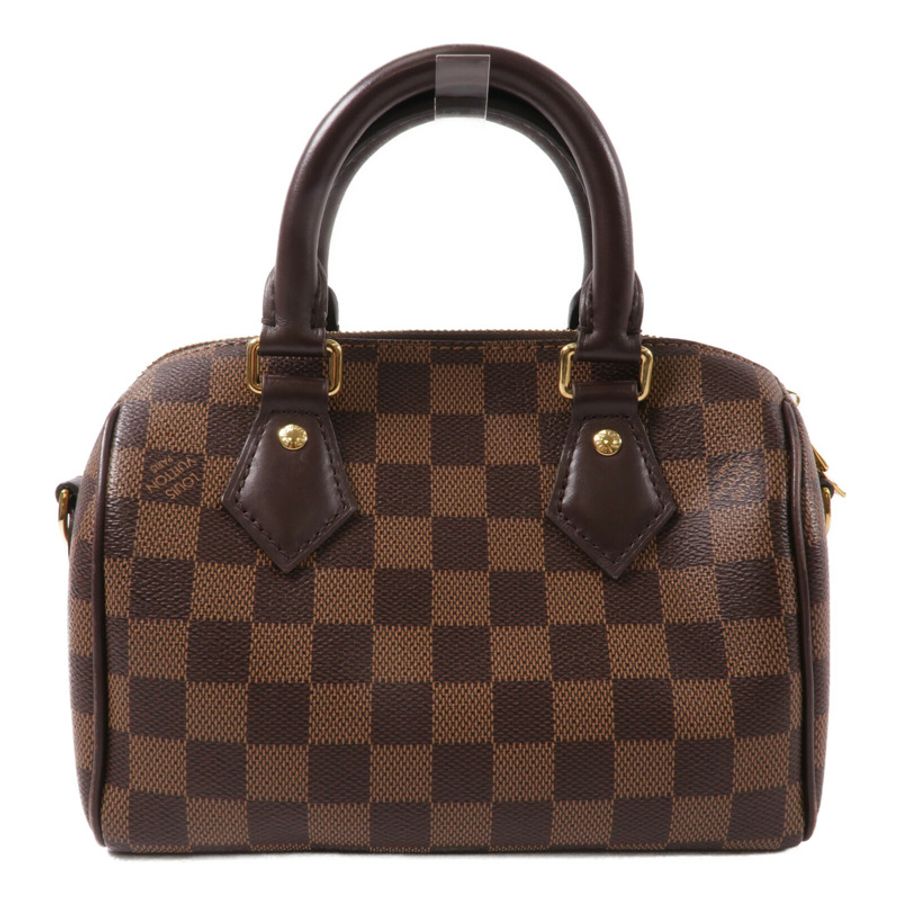 LOUIS VUITTON Damier Speedy Bandouliere 20手挽肩背兩用袋-1