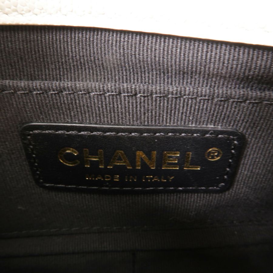 CHANEL 牛皮皮革Chain Shoulder鏈帶肩背袋-6