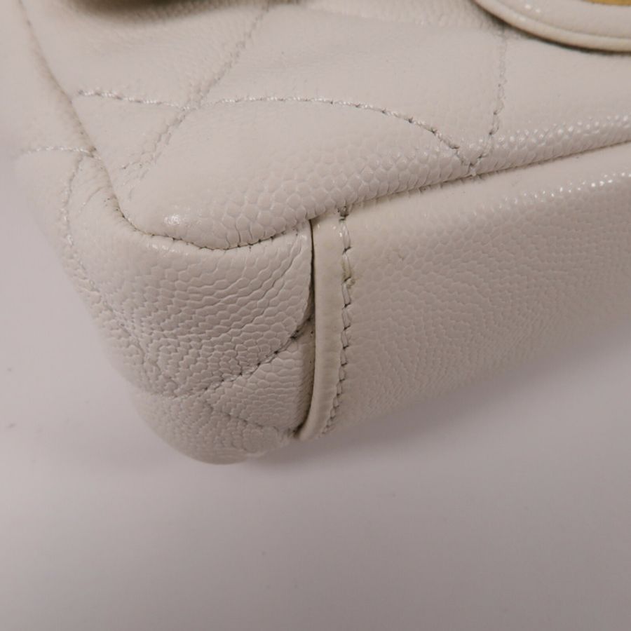 CHANEL 牛皮皮革Chain Shoulder鏈帶肩背袋-11
