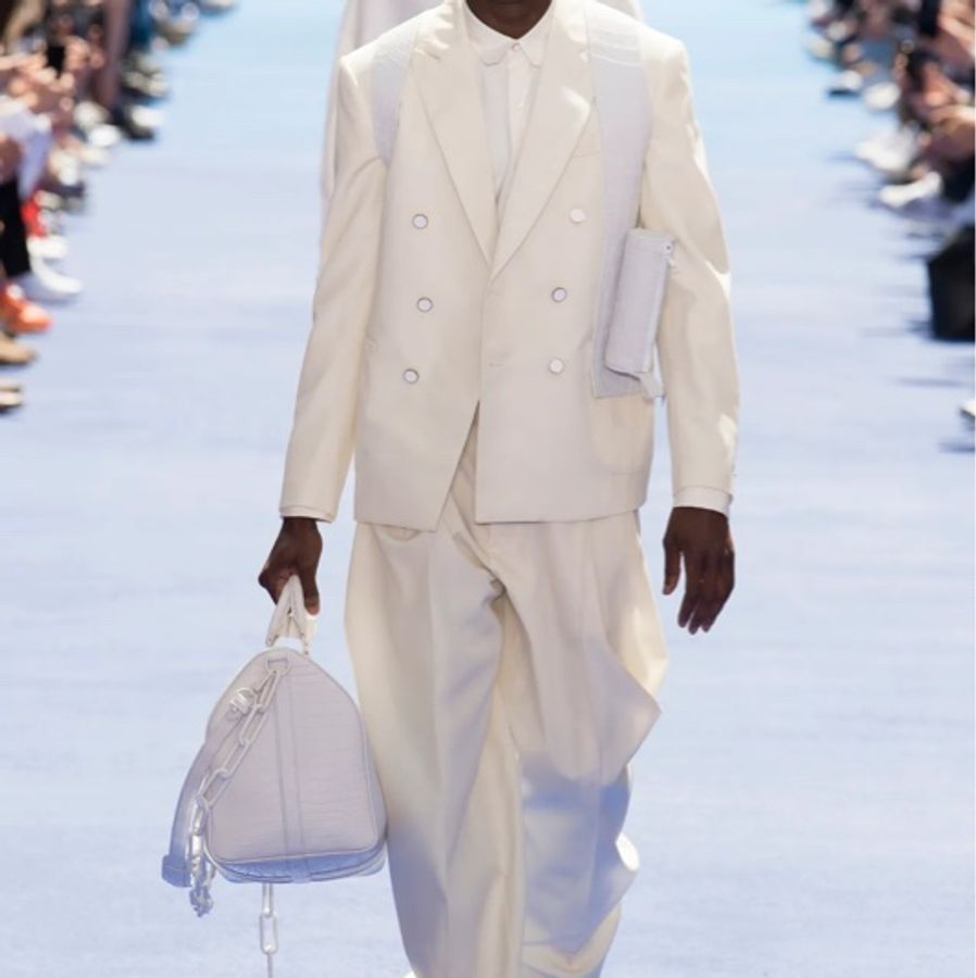 Louis Vuitton 2019 light beige double breasted suit 44/38 西裝-0