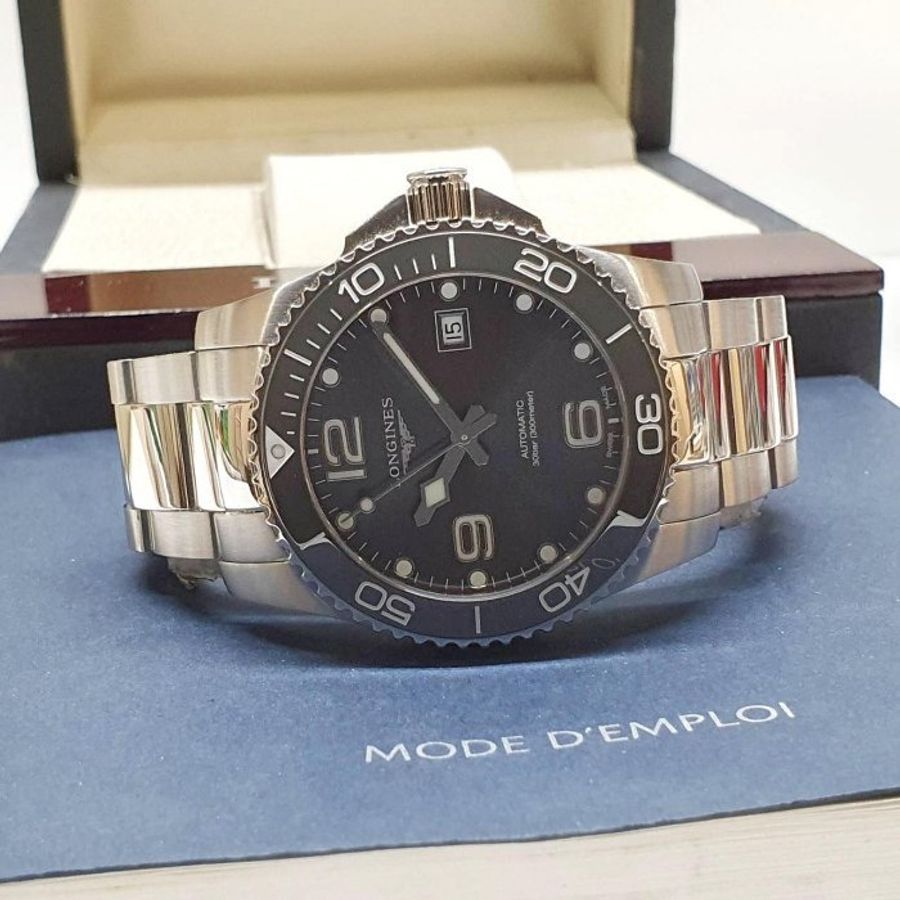 【大眾名錶】LONGINES 浪琴 L37814766 深海征服者 陶瓷錶圈 灰色面盤 錶徑41mm 大眾名錶B1385-2