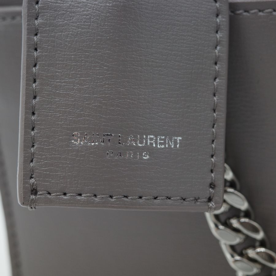 Saint Laurent YSL 聖羅蘭 Sunset 日落包 灰色 鍊條 斜背包 肩背包 兩用-15