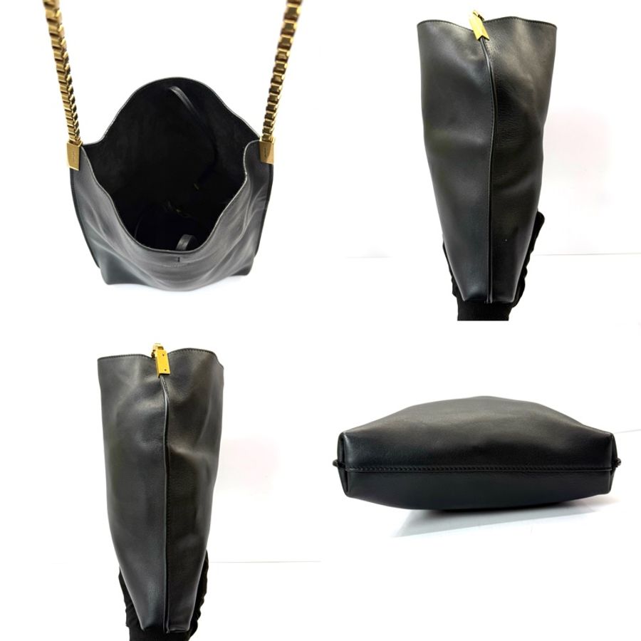 YSL 聖羅蘭 黑色牛皮SUZANNE鏈條肩背包 634805-3
