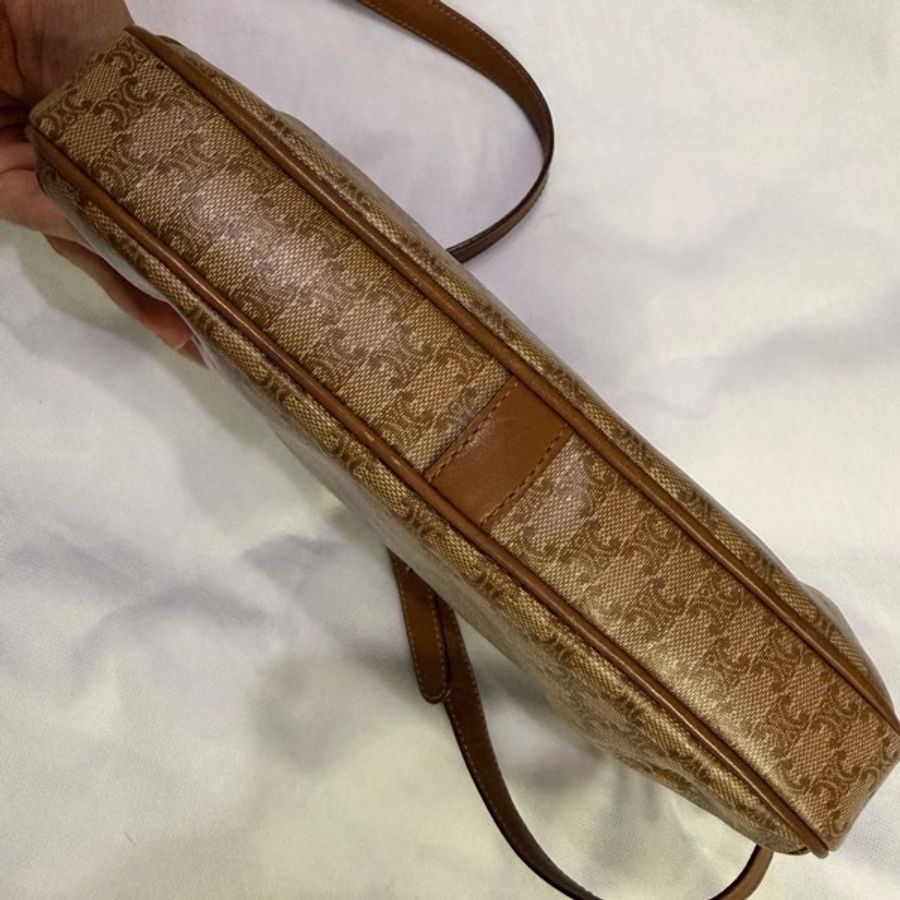 Vintage Celine Macadam滿版老花斜背包-7