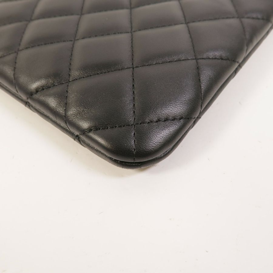 CHANEL 羊皮皮革Classic Zipped Pouch手拿包-13