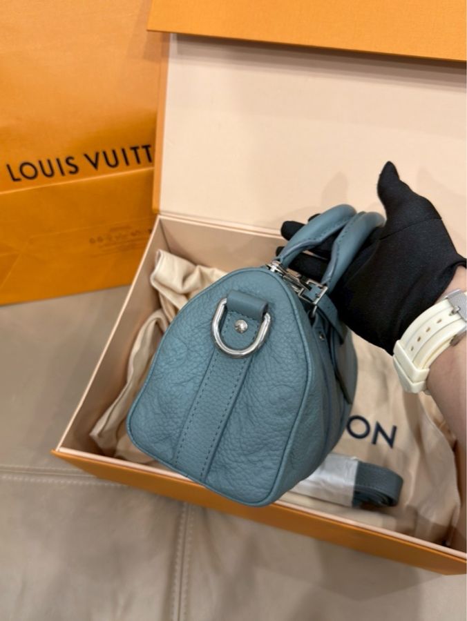 #霧湖綠 全牛皮保齡球包 全配🈶台灣購證 ✨Lv keepall25 芯片款-4