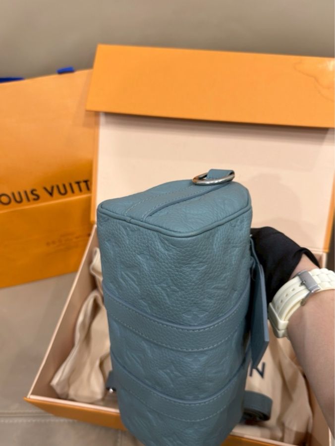 #霧湖綠 全牛皮保齡球包 全配🈶台灣購證 ✨Lv keepall25 芯片款-6