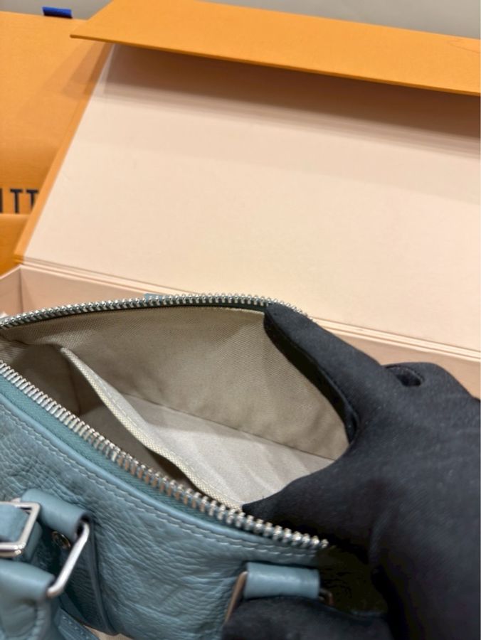 #霧湖綠 全牛皮保齡球包 全配🈶台灣購證 ✨Lv keepall25 芯片款-16