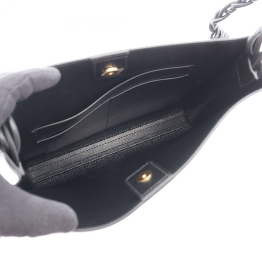 JIL SANDER TANGLE 中型單肩包 J07WG0023P4841001 黑色真皮 全新 女士-2