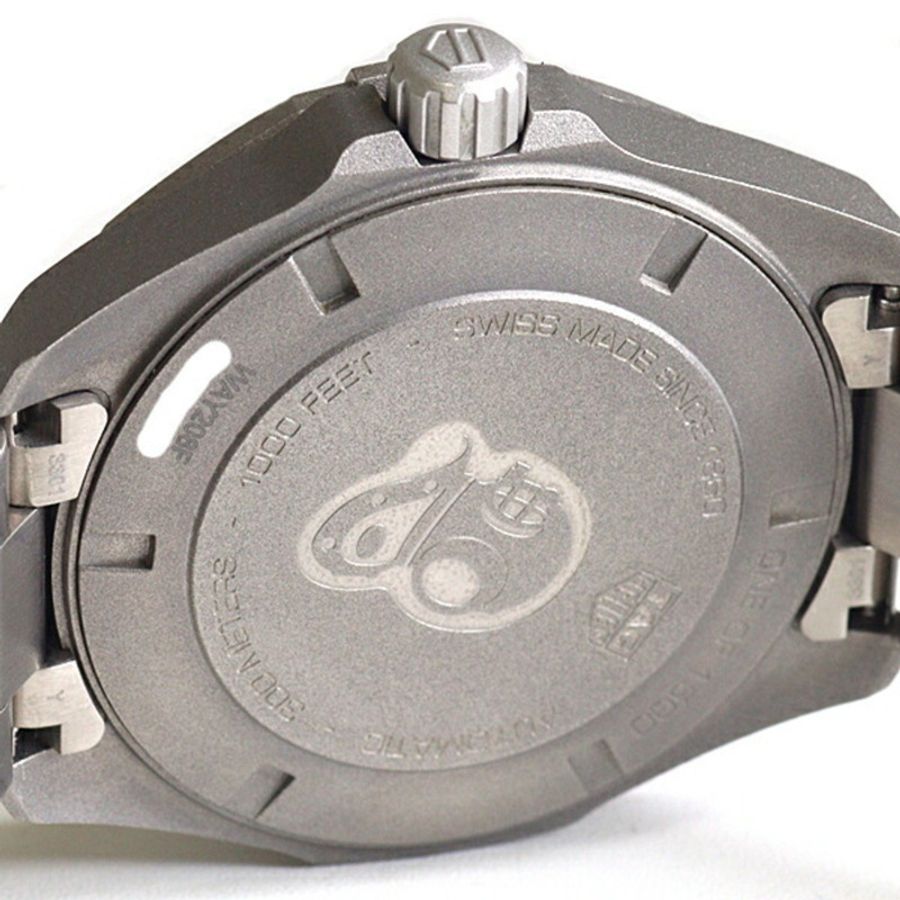 TAG Heuer Aquaracer Date x Bamford 限量版 WAY208F,黑色錶盤,自動機芯,翻新。-3