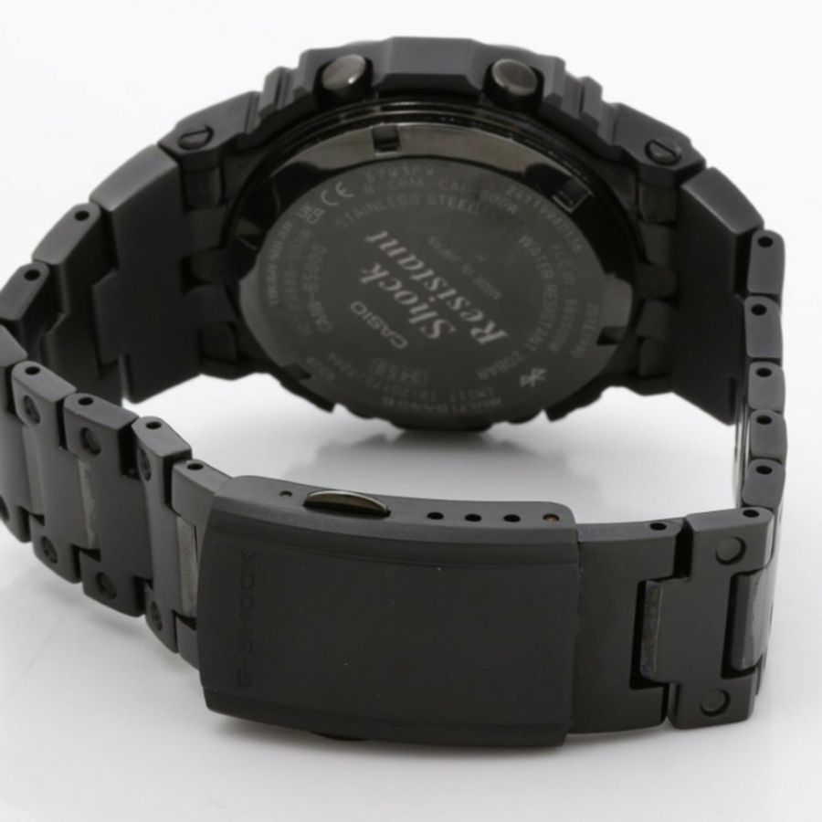 卡西歐 G-SHOCK 全金屬 5000 系列 GMW-B5000MB-1JF 黑色不鏽鋼男士手錶-4