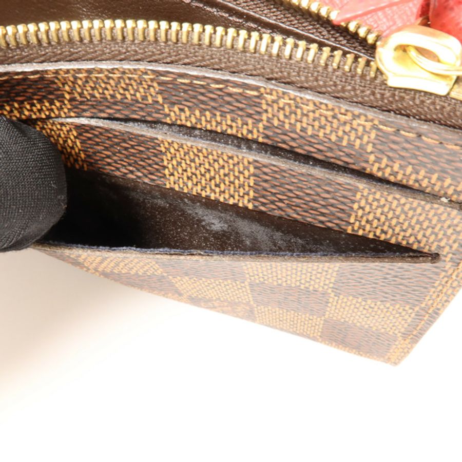 LOUIS VUITTON Damier Portefeuille Emilie Long Wallet金扣長錢包-14