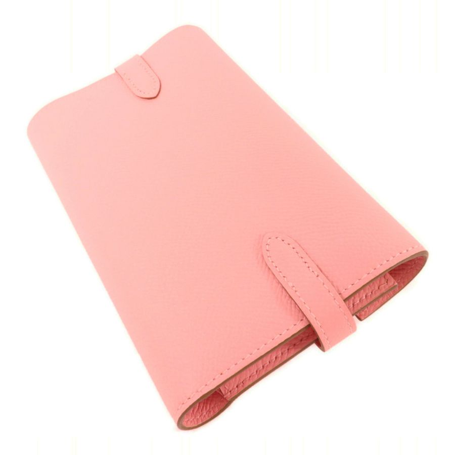 HERMES Epsom皮革Kelly Wallet M錢包Rose Confetti-3