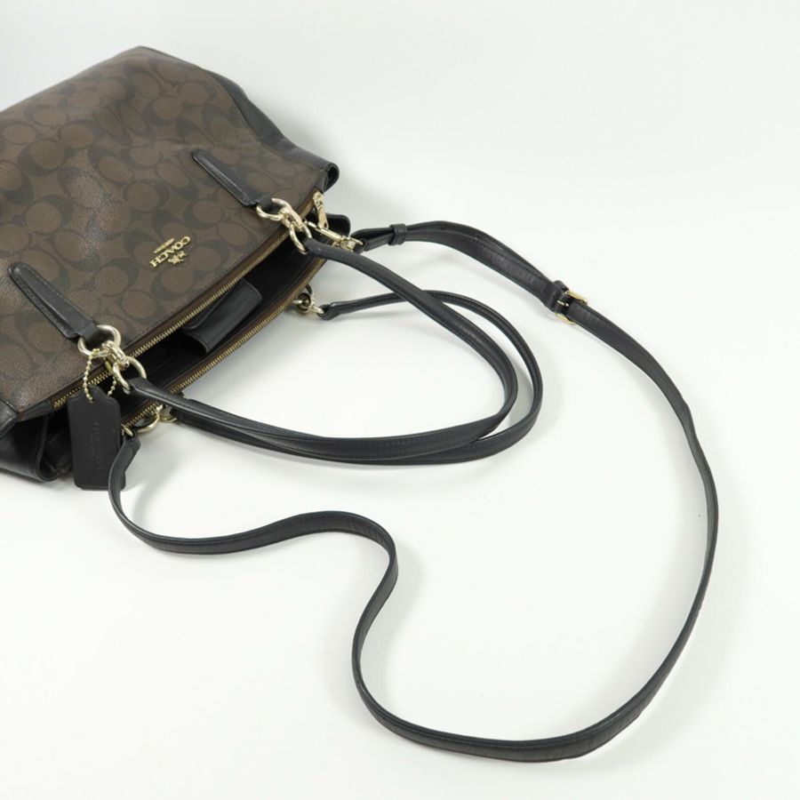 COACH 牛皮皮革Shoulder Bag手挽肩背兩用袋-10