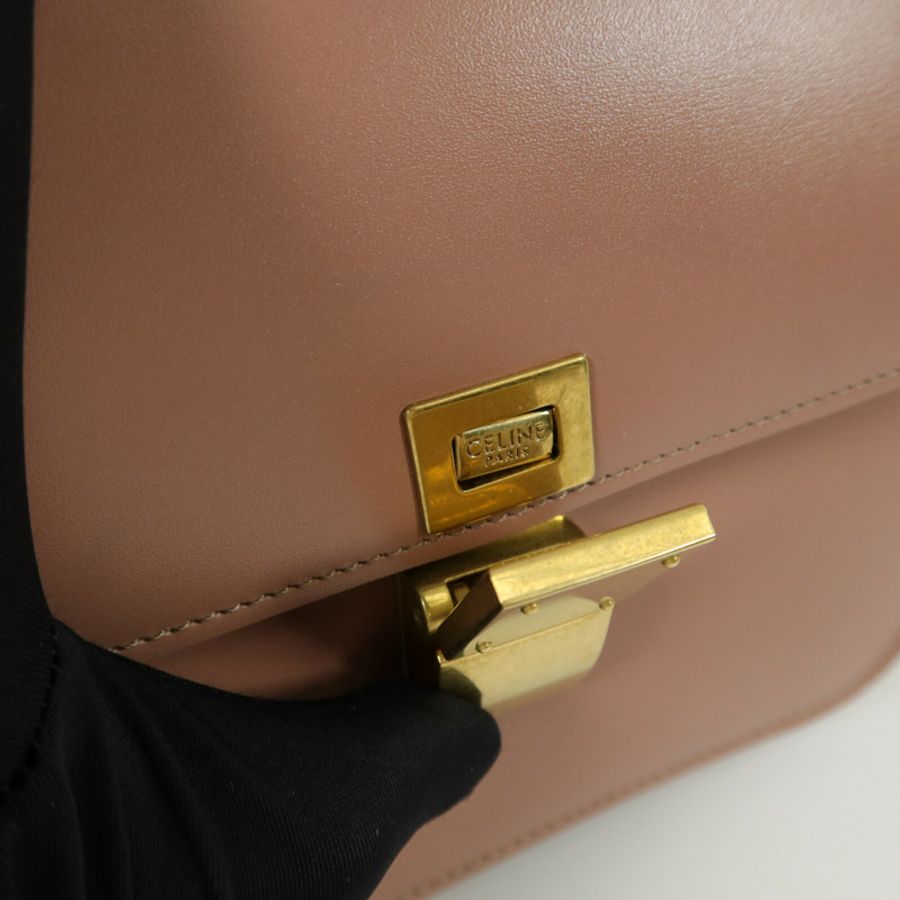 CELINE 牛皮皮革Mini Classic Box肩背袋-5