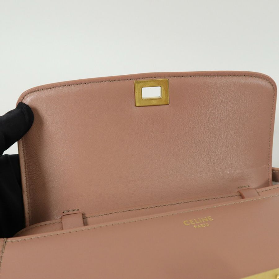 CELINE 牛皮皮革Mini Classic Box肩背袋-8
