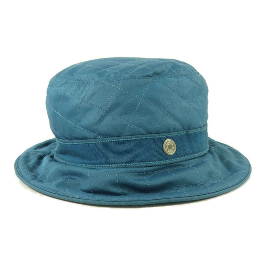 HERMES 聚酯纖維/棉質/黏膠纖維Fred Quilted Bucket Hat帽子-3