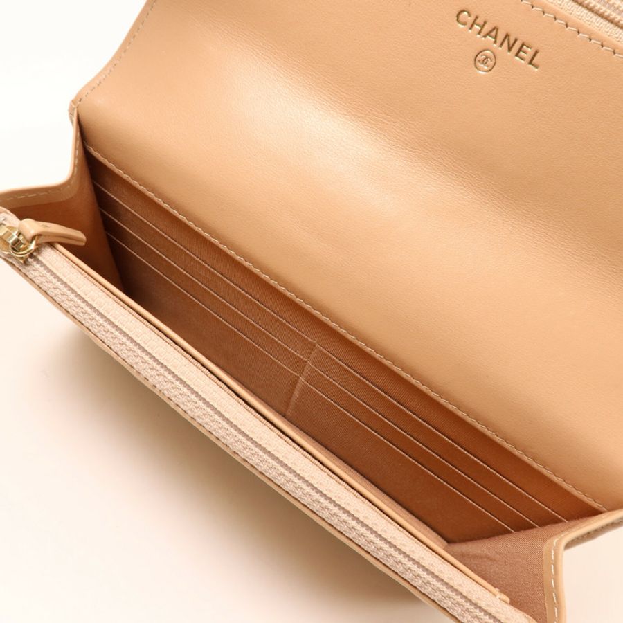 CHANEL 牛皮皮革WOC Wallet On Chain鏈帶肩背袋-4