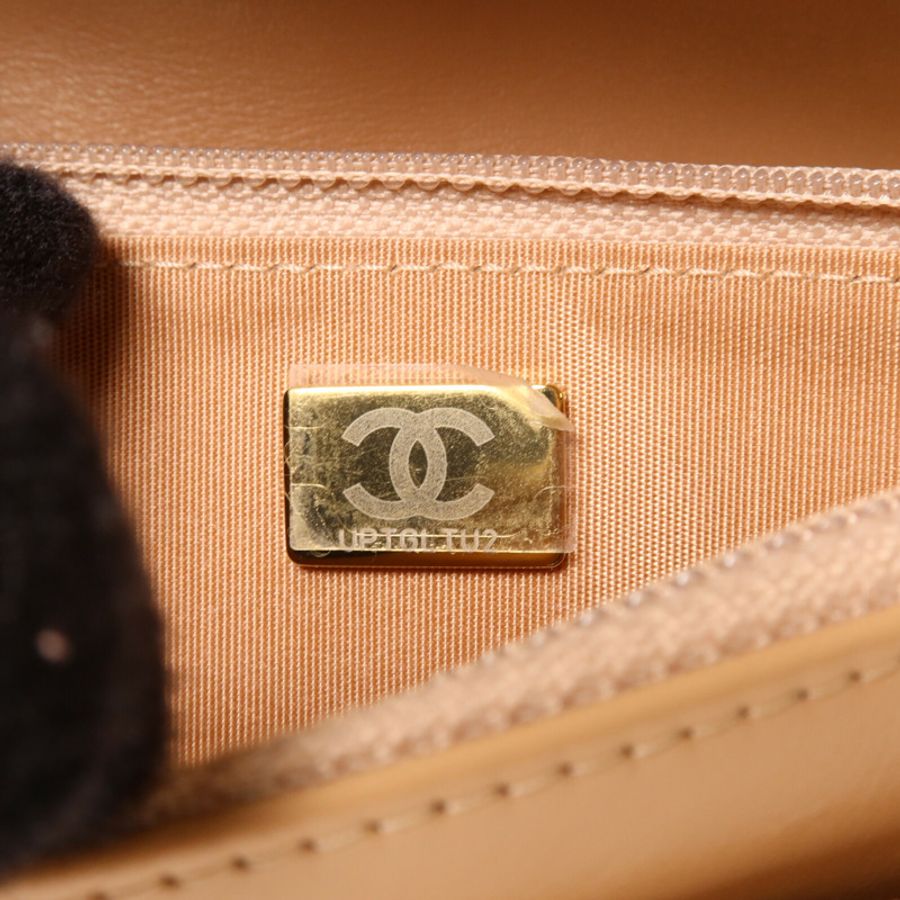 CHANEL 牛皮皮革WOC Wallet On Chain鏈帶肩背袋-7