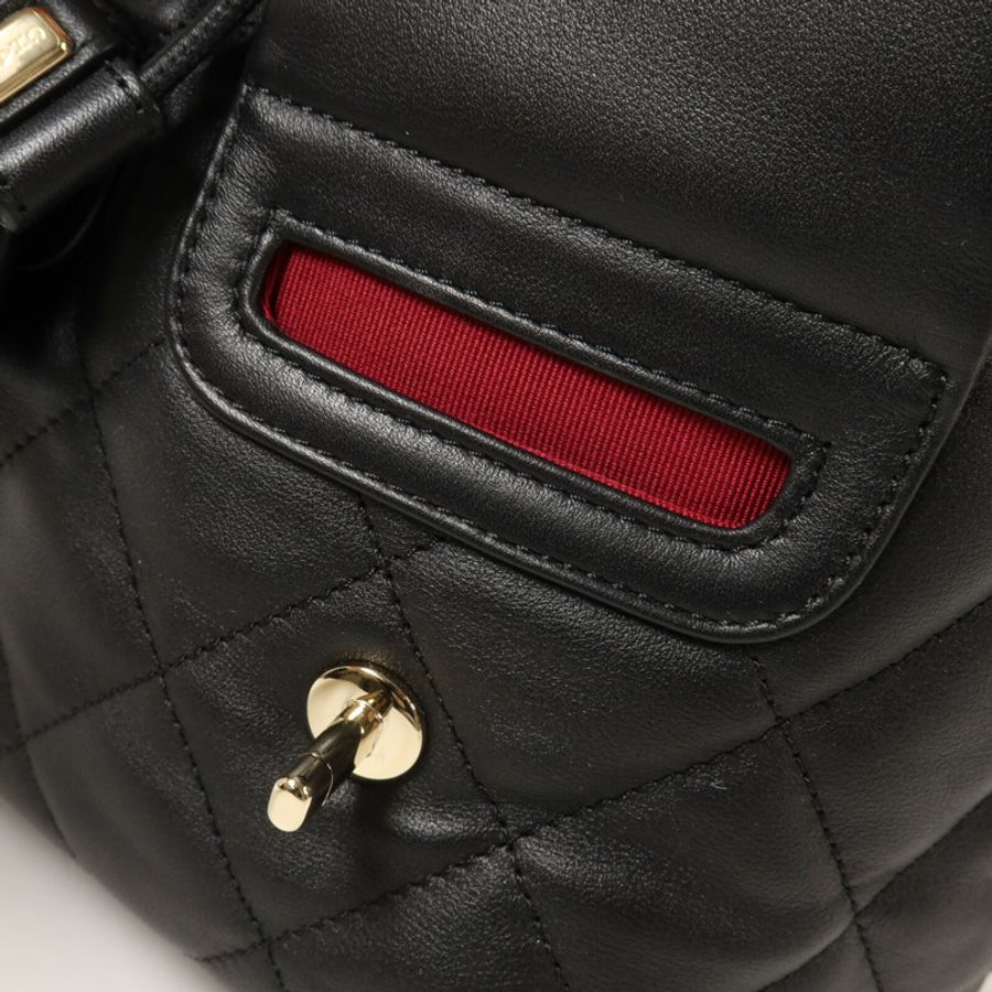 CHANEL 牛皮皮革Backpack鏈帶背包-5