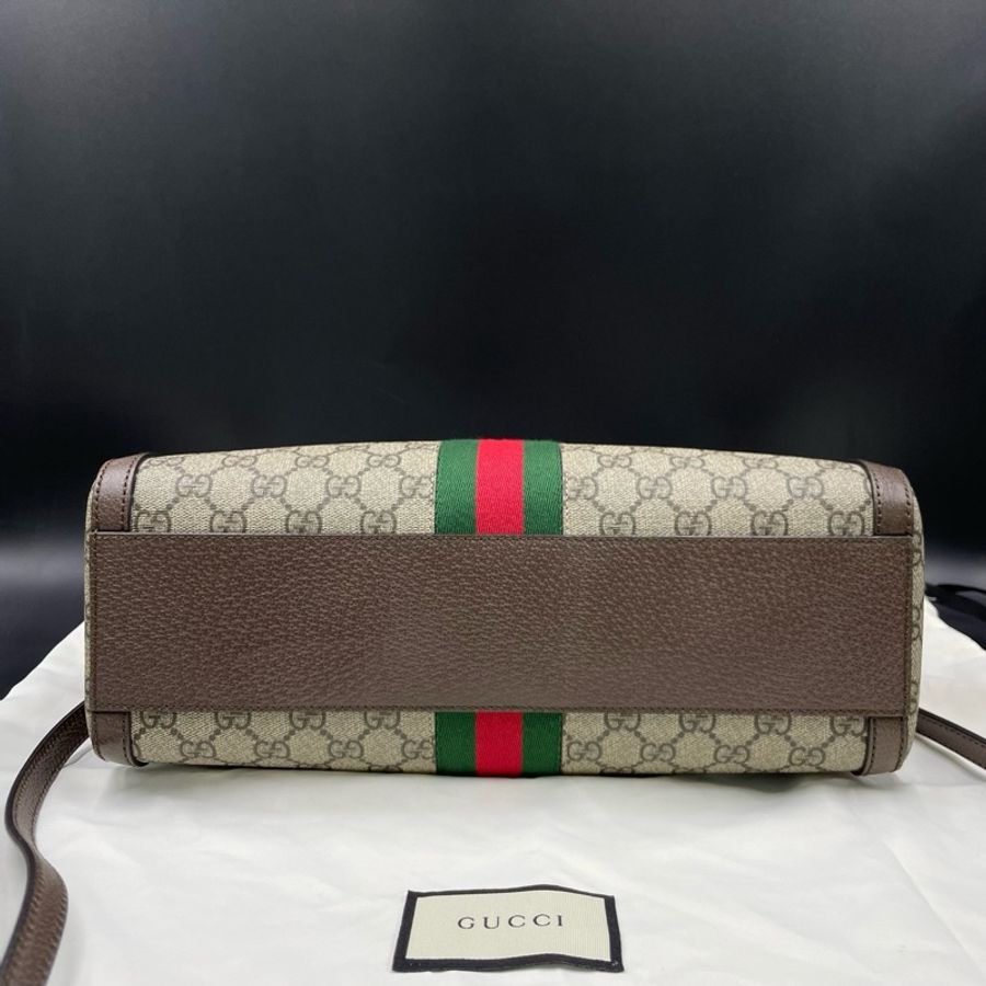 古馳/Gucci老花ophidia波士頓手提斜挎包 32*16-1