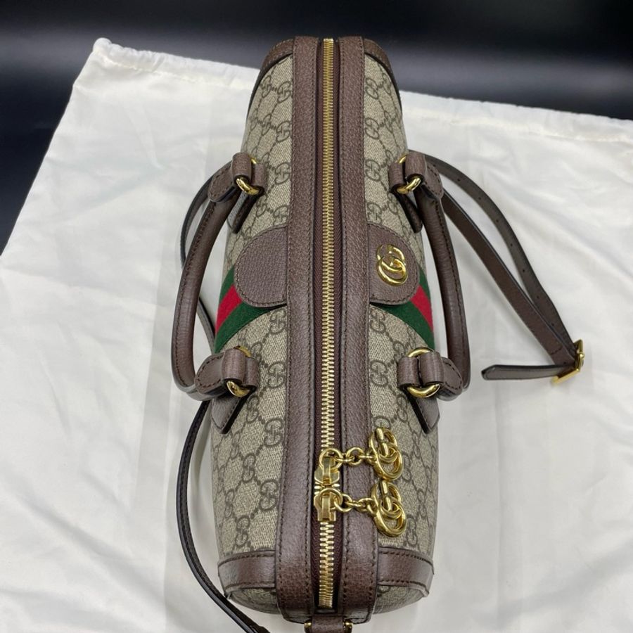 古馳/Gucci老花ophidia波士頓手提斜挎包 32*16-6