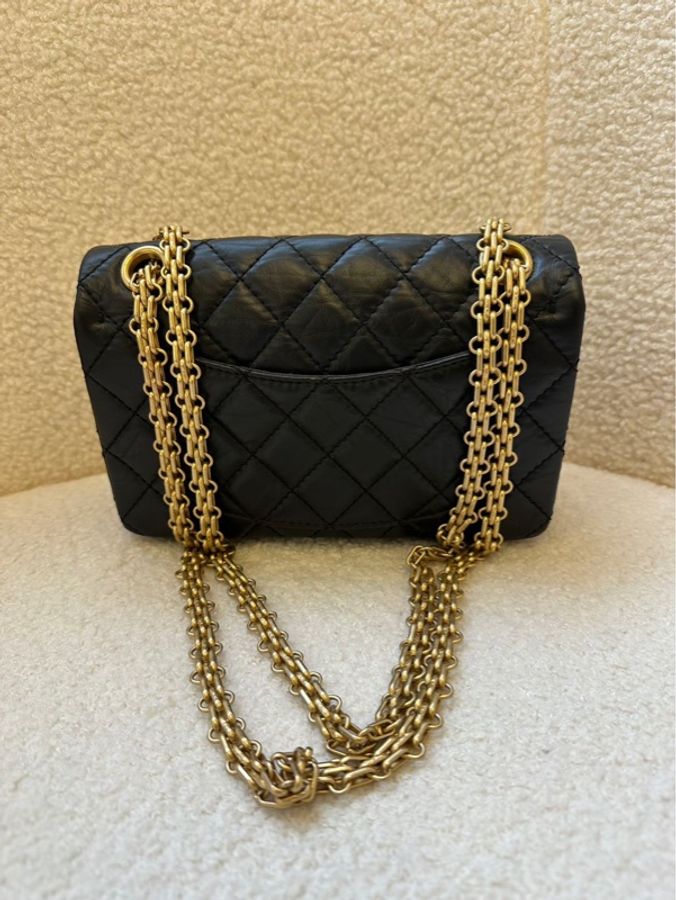 CHANEL/香奈兒 斜挎包 2.55 口蓋包 復古小牛皮 Mini 迷你芯片款 -1