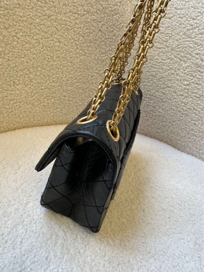 CHANEL/香奈兒 斜挎包 2.55 口蓋包 復古小牛皮 Mini 迷你芯片款 -3
